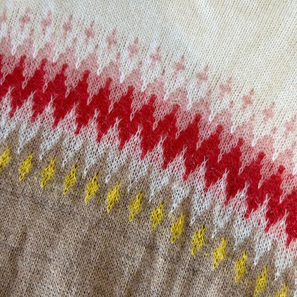 DEMYLEE X J.CREW Fair Isle Wool Mohair Blend Sweater in Multi Size M - Picture 8 of 12